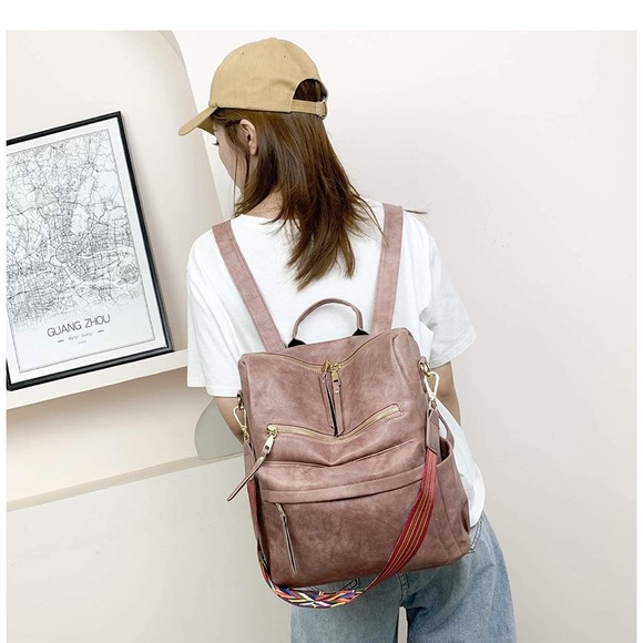 ? “THE BACKPACK” Blush Rose Pink Tote Purse Mom main image 5